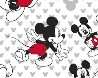 Mickey Mouse Cotton Totally Mickey Toss fabric 1/2 Yard