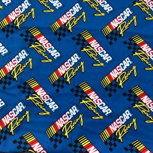 Nascar Racing fabric Retro - 1/2 Yard