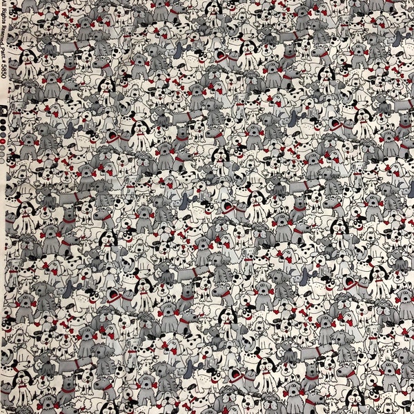 Bunch of Puppies Baumwollstoff 1/2 Yard