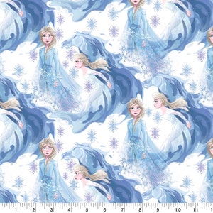 Disney Frozen 2 Fabric Elsa In Her Element 100% Cotton Fat Quarter Precut