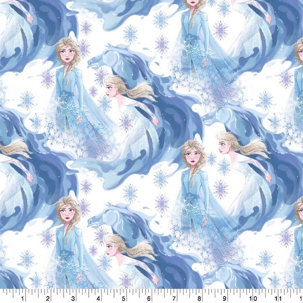 Disney Frozen 2 Fabric Elsa In Her Element 100% Cotton FQ