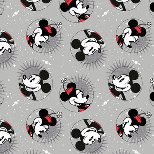 Disney Smile Mickey 100% Cotton 1/2 Yard