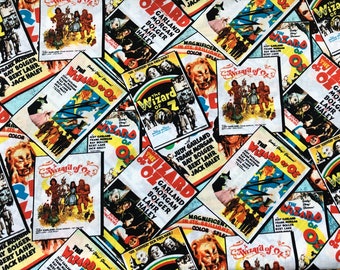Zauberer von Oz Baumwollstoff - 1/2 Yard