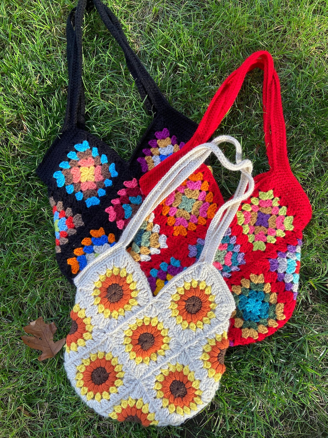 Boho Handmade Crochet Tote Bags - Etsy