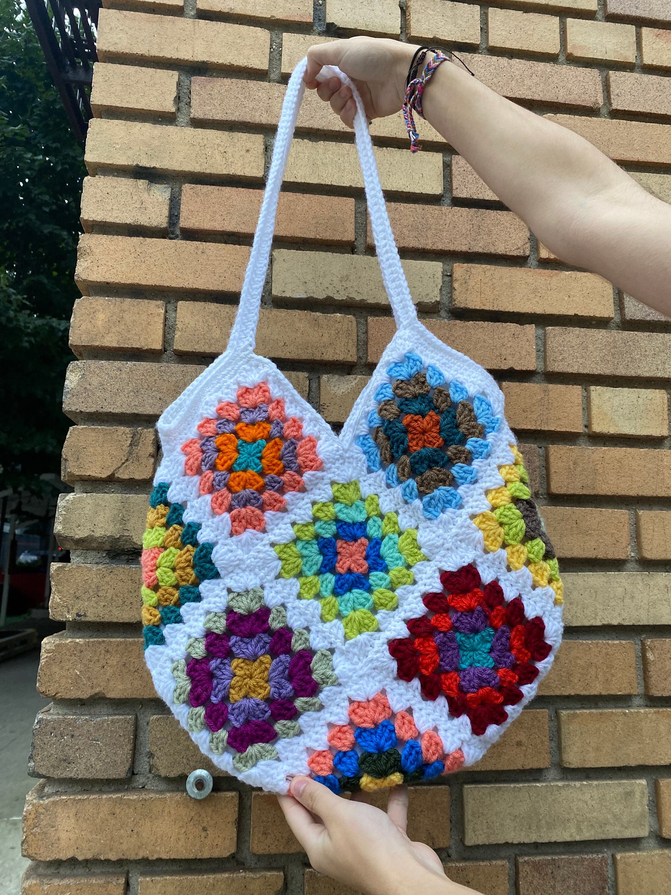 Boho Handmade Crochet Tote Bags - Etsy