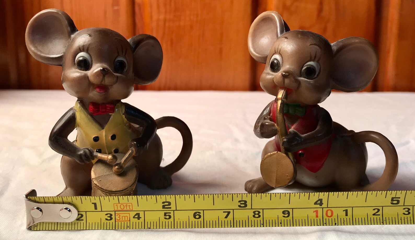 Adorable Vintage Plasticmolded Mice Playing Instruments Etsy