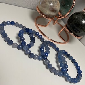 8MM Blue Aventurine Crystal Bead Bracelet