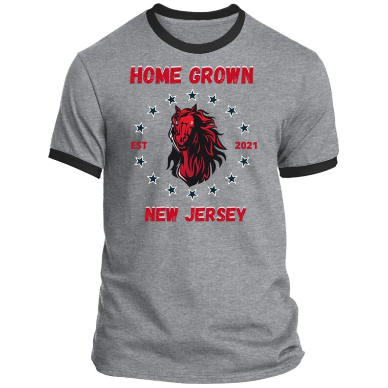 Home Grown New Jersey T-Shirt Garden State T-Shirt NJ T-Shirt Red T-Shirt