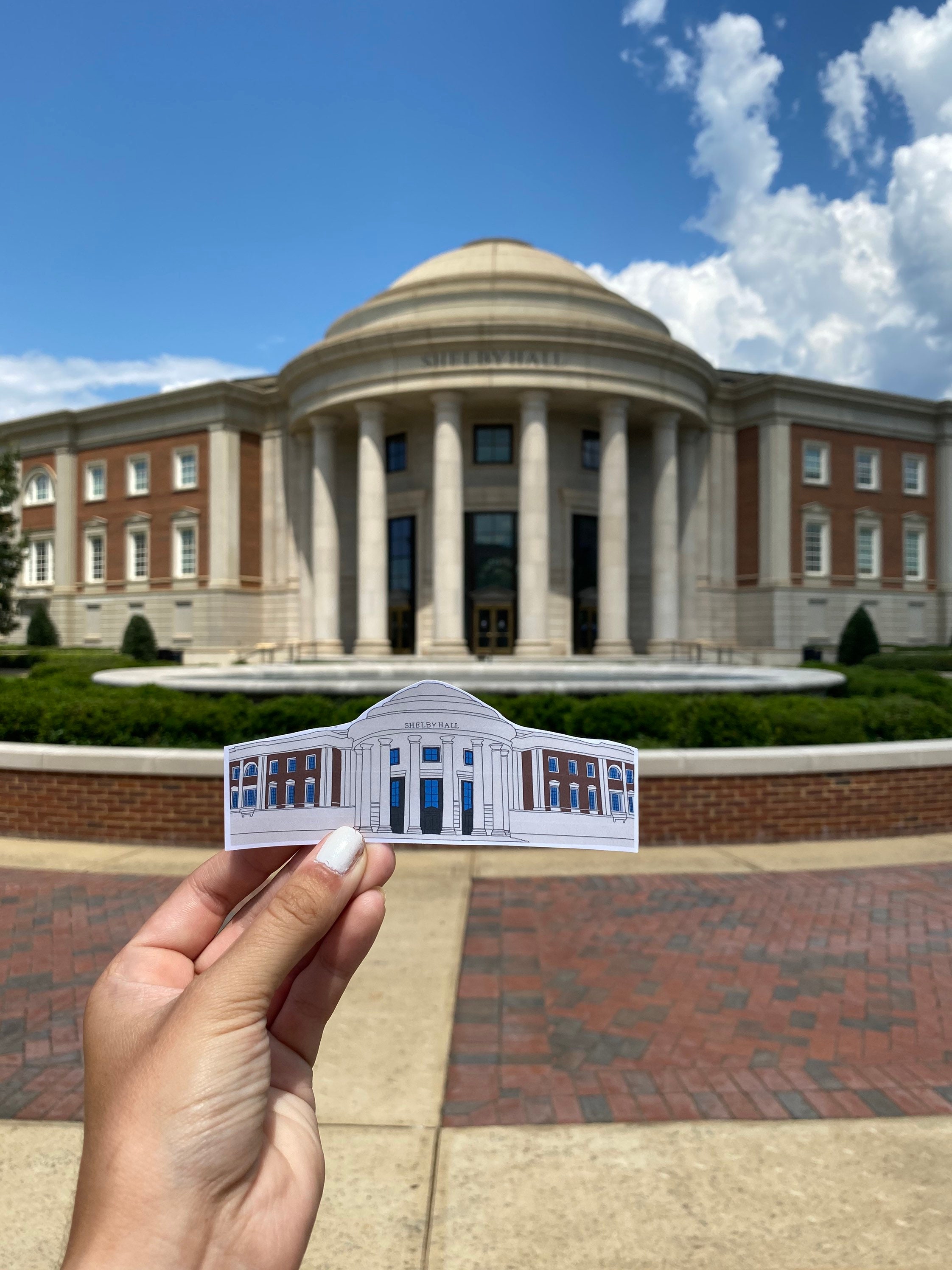 Shelby Hall University of Alabama Sticker Etsy