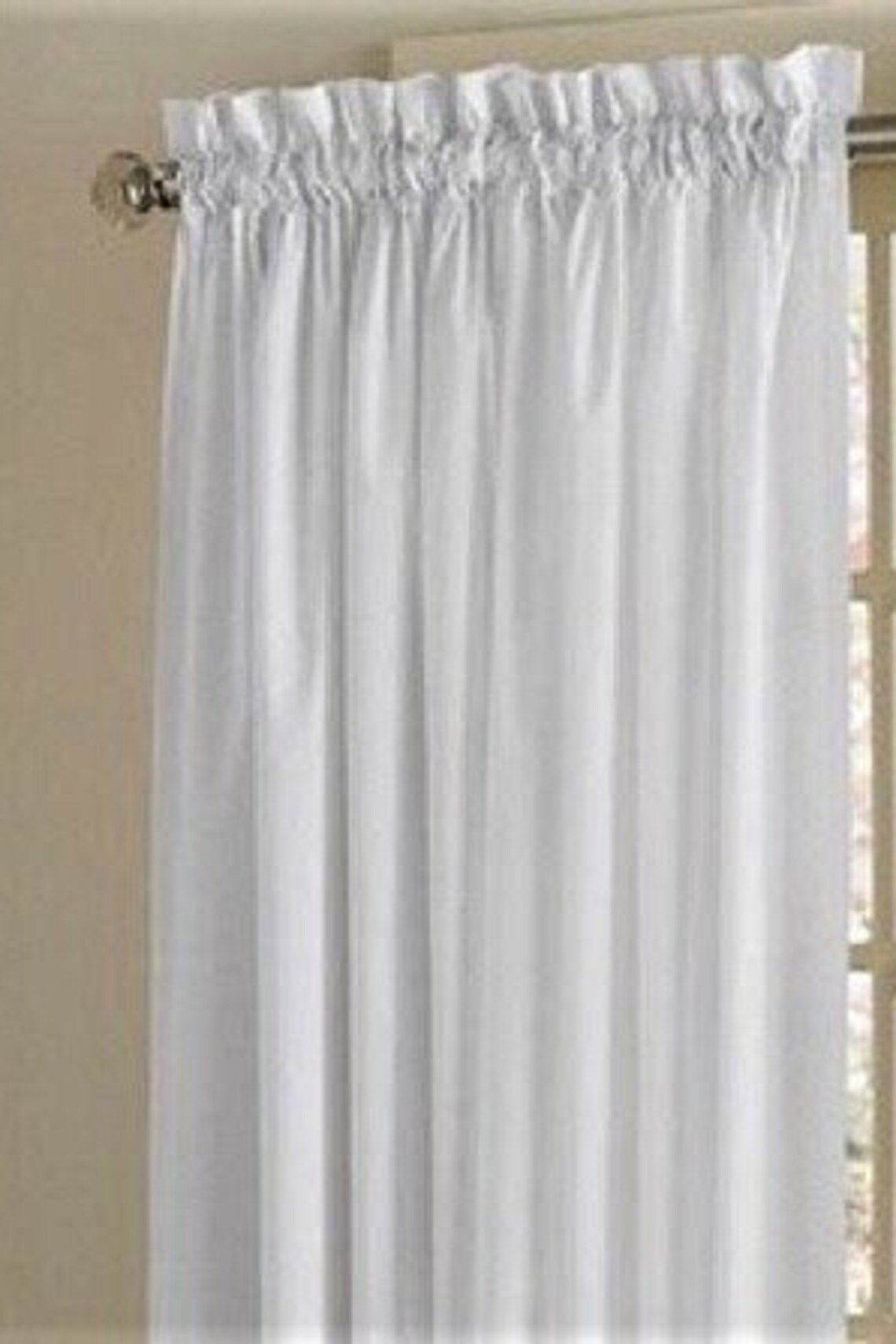 Farmhouse 63 Inch Premium Cotton White Muslin Curtain Panels Etsy