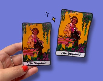 JIMI HENDRIX STICKER | Tarot Stickers | The Magician Tarot Card | Vinyl Sticker | Laptop Decal | 60's | Hippie