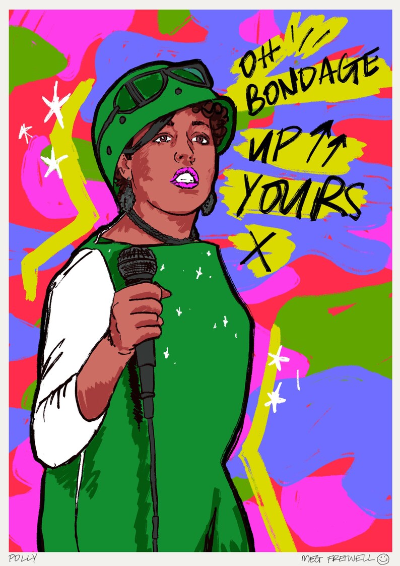 POLY POLY STYRENE / Xray Spex Art Print A4 Poster Wall Etsy UK