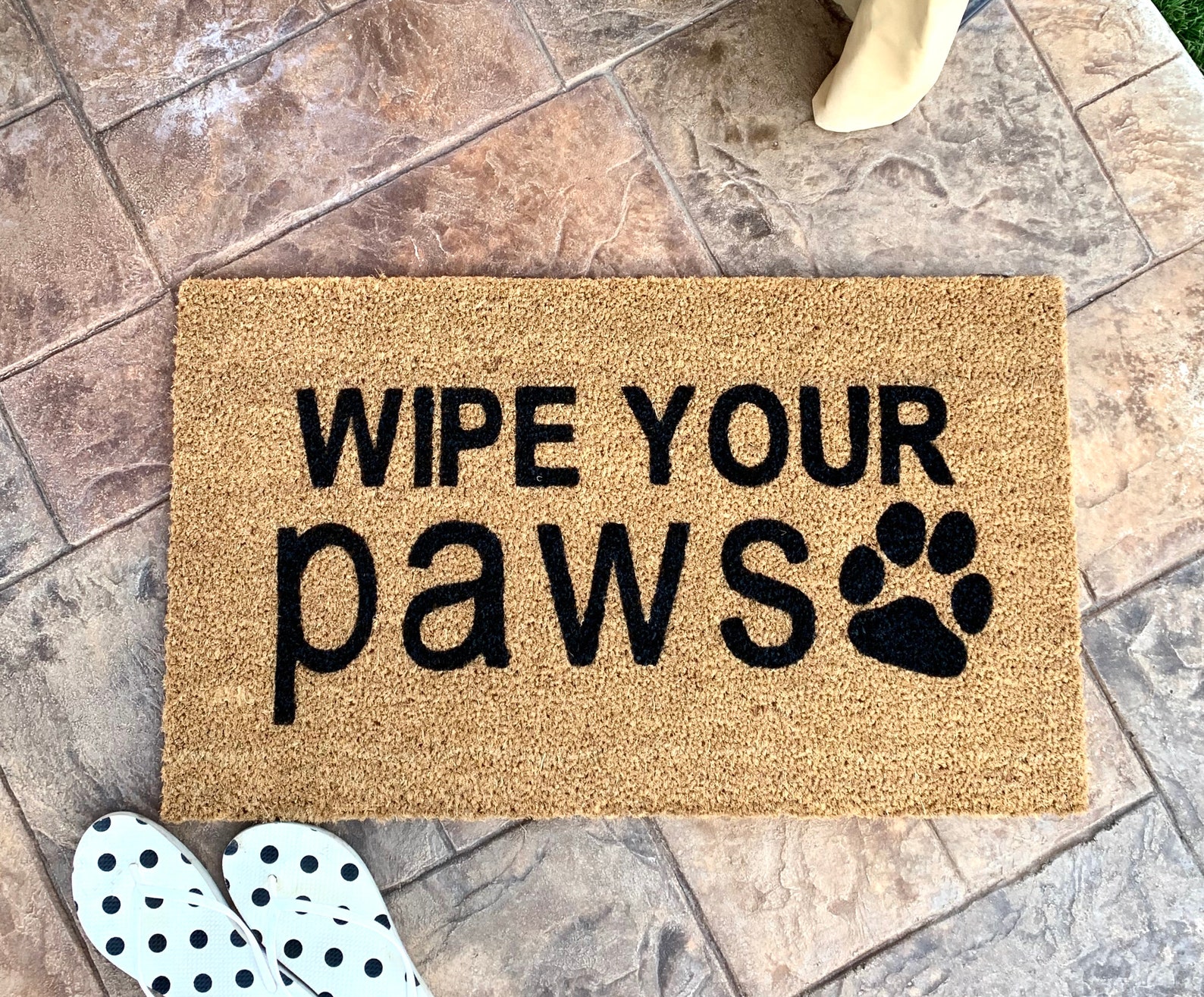 Wipe Your Paws Mat Personalized Doormat Housewarming Etsy UK