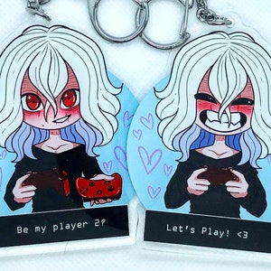 Shigaraki-"Be my player 2" Double-sided Acrylic Charm