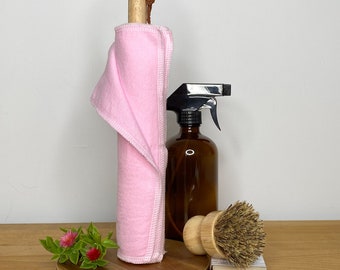 Reusable Unpaper Towels (pink), Eco Friendly Zero Waste Paper Towel Alternative