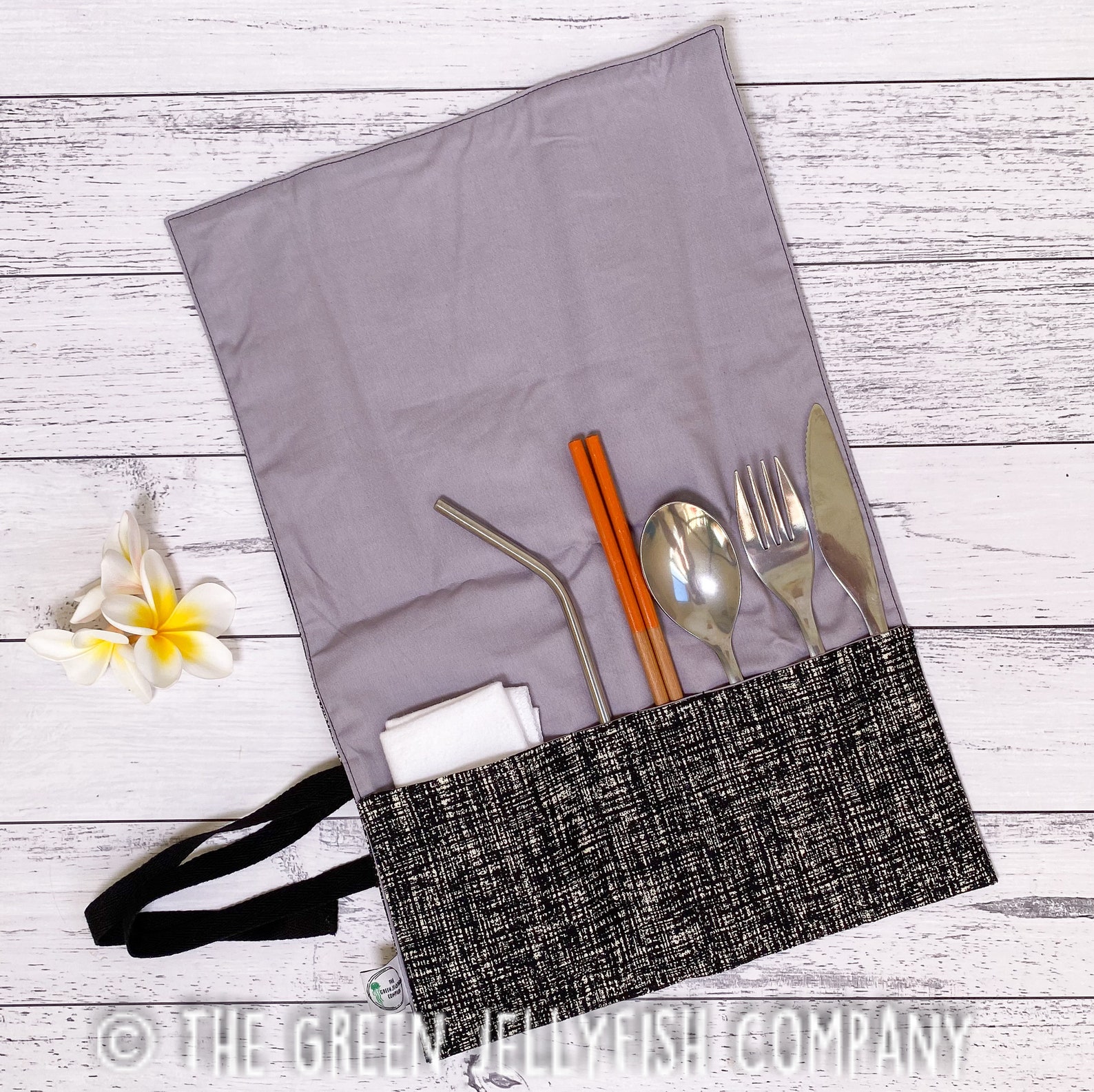 Cutlery Wrap for Reusable Cutlery Cutlery Pouch Zero Waste Etsy