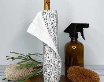 Reusable Unpaper Towels (dots), Eco Friendly Zero Waste Paper Towel Alternative