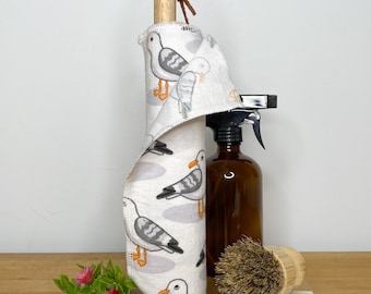 Reusable Unpaper Towels (seagulls), Eco Friendly Zero Waste Paper Towel Alternative