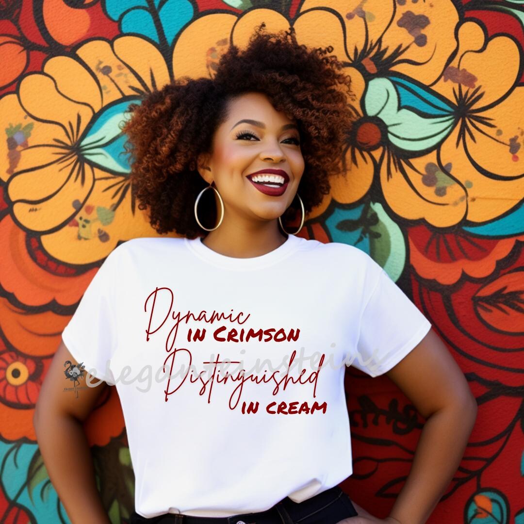 Delta Sigma Theta 1913 Crimson and Cream Shirt Etsy