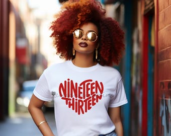 Delta Sigma Theta 1913 Heart White Shirt