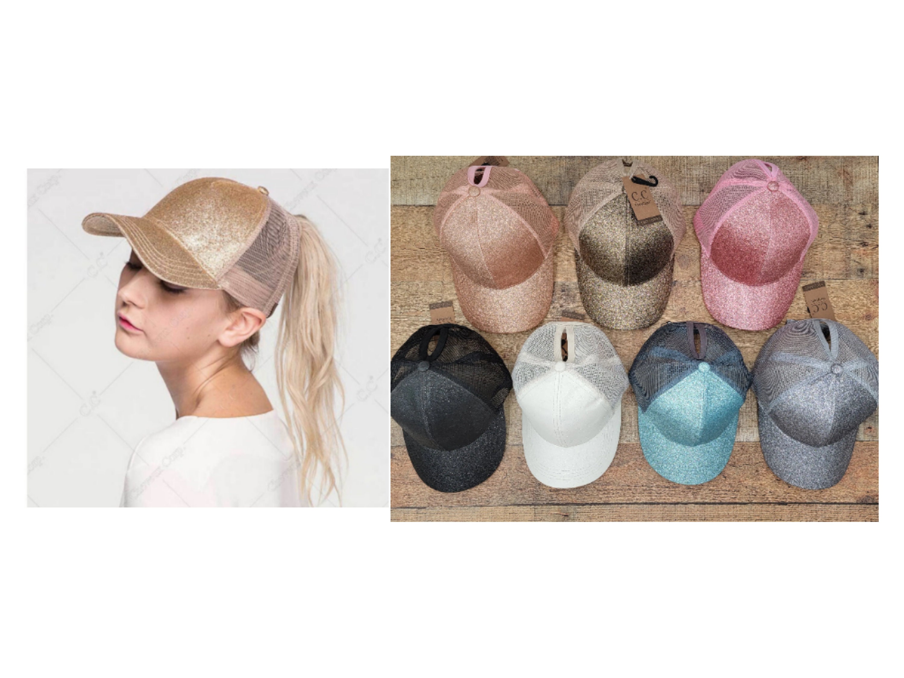 Ponytail Bling Cap - Etsy