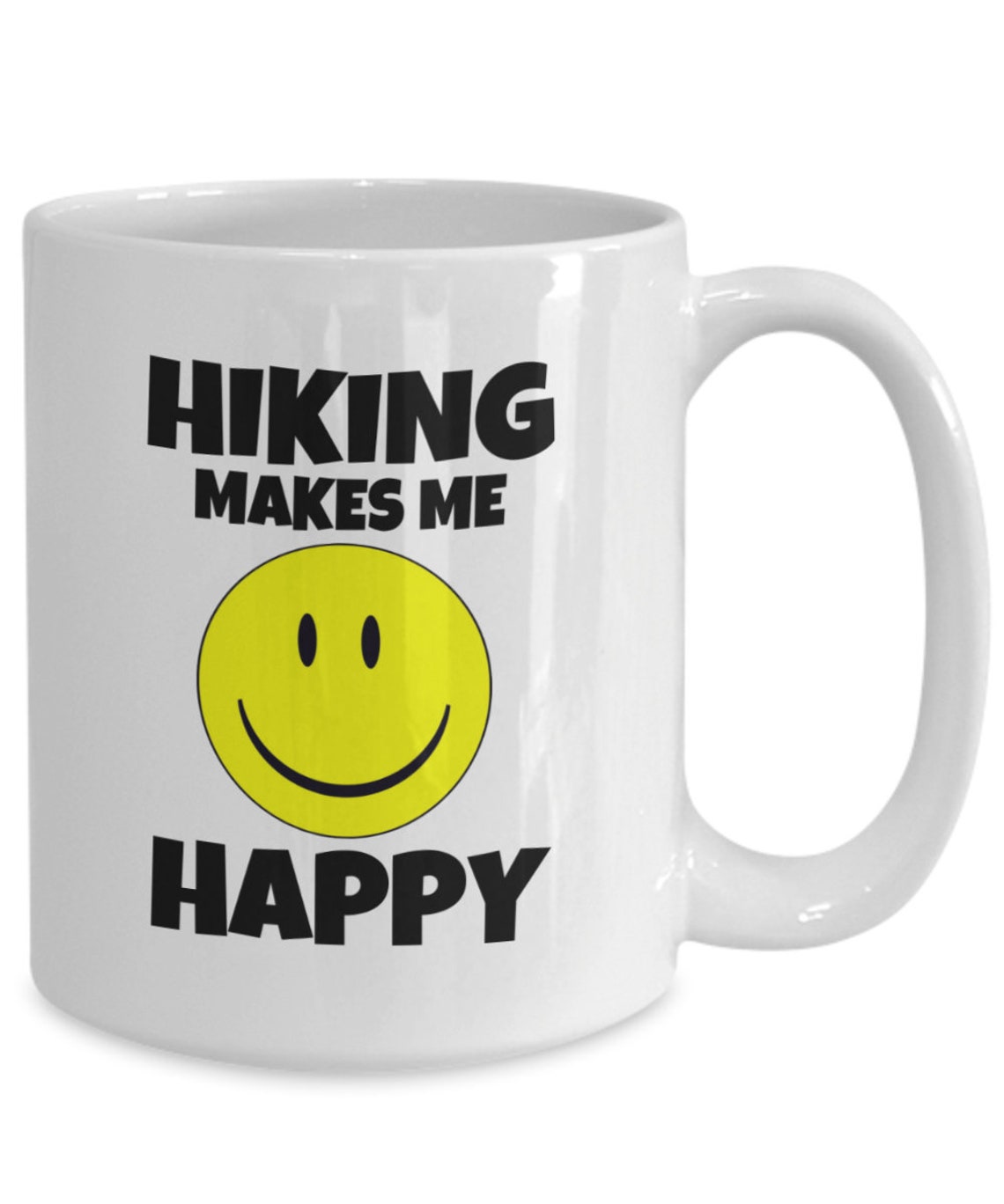 Hiking Makes Me Happy Coffee Mug Hikers Cup Gift for Etsy