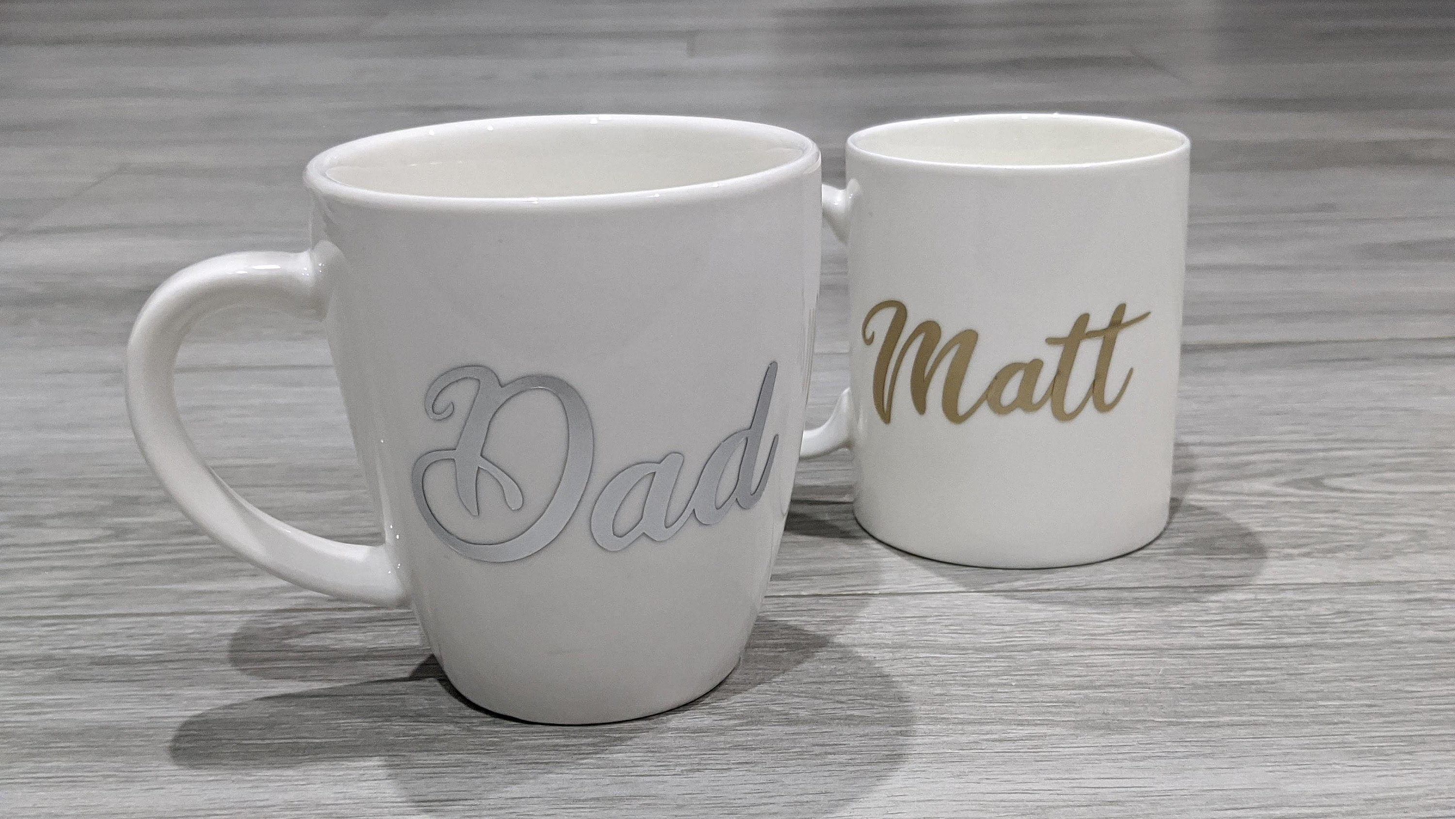 Custom Made Personalised Mugs Permanent Vinyl Decal Etsy Australia
