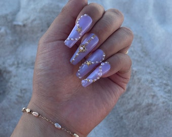 Color Changing Mermaid Press on nails