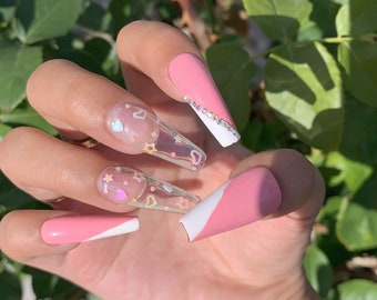 Pink Dream Press on Nails