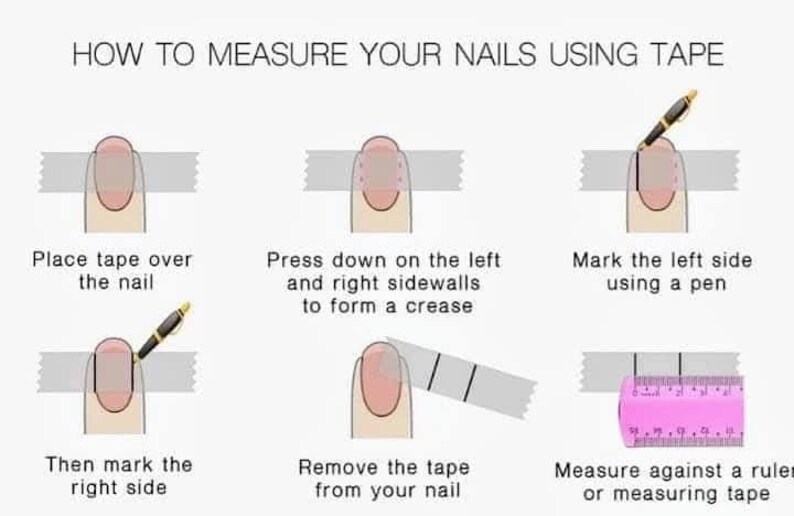 Glitter line art press on nails bild 5