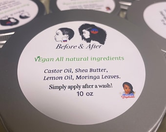 After wash Moisturizing Whipped Hair Butter( Lemon Castor Oil)