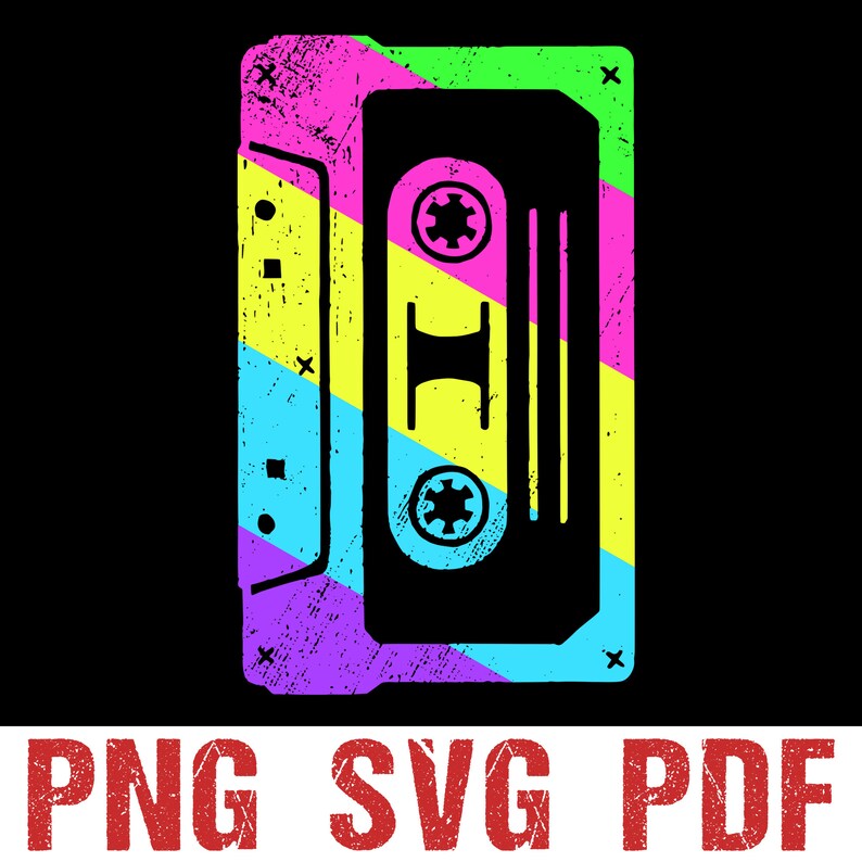 Cassette Tape Costume 80s 90s svg 80's Love Party School | Etsy