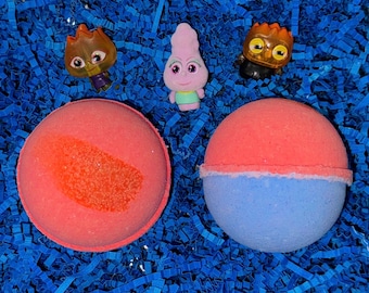 Elemental Bath Bomb With Toy, Bath Bomb For Kids, Disney Bath Bomb, Christmas gifts, Stocking Stuffers, Easter Basket Stuffers