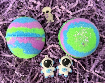 Bomba de baño intergaláctica para niños, bomba de baño Disney con juguete, idea de regalo de cumpleaños para niñas, San Valentín, relleno para cesta de Pascua.