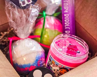 Gabby’s Gift Box, Bath Bombs with Toys, Surprise Bath Bombs, Birthday Gifts for Kids, Kitty Surprise Box, Bath Bombs for Kids