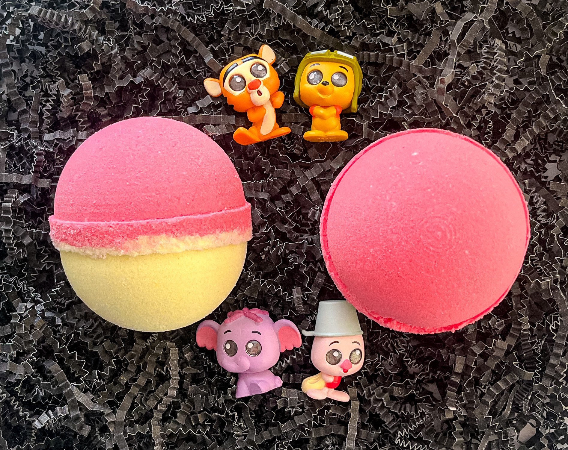 Winnie the Pooh Bath Bombs with Toys Inside, Gifts for Kids, Birthday Gift Ideas, Easter Basket Fillers, Surprise Bath Bombs,