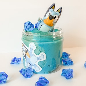Mystery Bluey Character Bath Play-Dough Bubble Bath, Sensory Toy, Bluey Birthday Gift Idea, Gifts for Kids, Glitter Bubble Bath