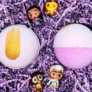Wish Bath Bomb for Kids, Disney Bath Bomb with Toy, Birthday Gift Idea for Girls, Party Favors for Boys, Easter Basket Filler