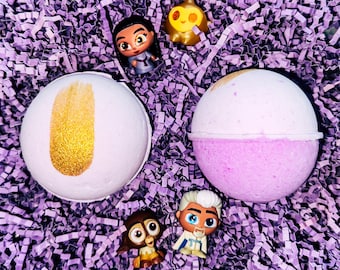 Bomba de baño Wish para niños, bomba de baño Disney con juguete, idea de regalo de cumpleaños para niñas, regalos de Navidad, regalo para calcetines navideños