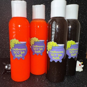 Halloween Bubble Bath, Allergy Friendly Bath Products, Birthday Gifts for Kids, Bath Bomb Extras, Glitter Bubble Bath