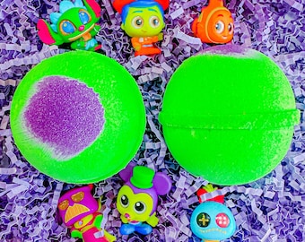 Bomba de baño de neón espeluznante en el País de las Maravillas, bomba de baño para niños, bomba de baño sorpresa, bomba de baño Disney, regalos de Navidad, regalos para calcetines navideños