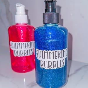 Bubble Bath, Allergy Friendly Bath Products, Birthday Gifts for Kids, Bath Bomb Extras, Glitter Bubble Bath