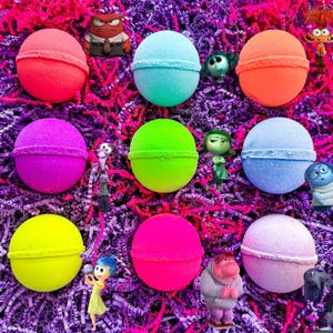 Inside out Bath Bomb, Bath Bomb For Kids, Bath Bomb Surprise, Disney Bath Bomb, Christmas Gifts, Stocking Stuffers