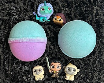 Raya and the Last Dragon Bath Bomb, Birthday Gifts for Kids, Party Favors, Disney Surprise Bath Bombs, Christmas Gifts, Stocking Stuffers