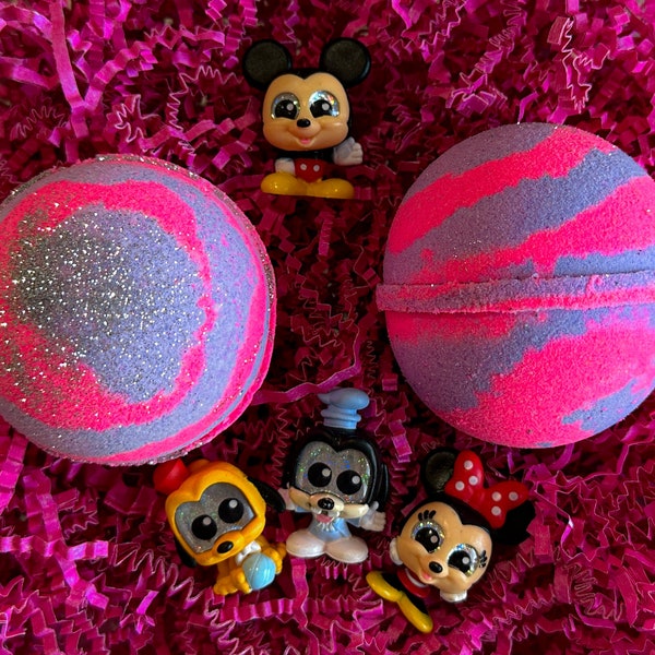 Mickey Mouse Bath Bombs, Bath Bombs with Toys, Bath Bomb for Kids, Birthday Gift Ideas, Christmas Gifts, Stocking Stuffers, Disney Bath Bomb