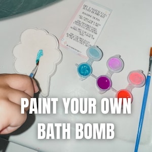 Paint your own Bath Bomb, Bath Bomb For Kids, Bath Bomb Favors, Summer Bath Bomb Activity, DIY Bath Bombs
