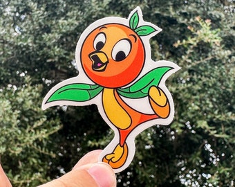 Orange Bird Sticker, Disney Stickers, Sticker For Laptop, Hydroflask Sticker, Birthday Gift for Kids, Bujo Sticker, Waterproof Sticker