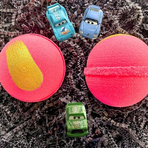 Cars Bath Bombs with Toys Inside, Gifts for Kids, Birthday Gift Ideas, Easter Basket Fillers, Surprise Bath Bombs, Gifts for boys