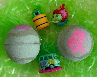 Bomba de baño de flores y jardín para niños, bomba de baño Disney con juguete, idea de regalo de cumpleaños para niñas, regalos de Navidad, relleno para calcetines navideños.