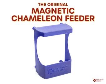 Magnetic Chameleon Feeder – Screen Terrarium Bug Feeder – Strong Magnets, 3D Printed PETG – Superworms & Dubia Roaches